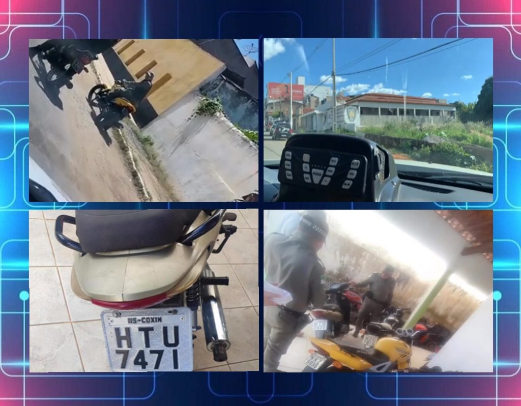 POLÍCIA MILITAR DA CIDADE DE SÃO MIGUEL APREENDE MOTOCICLETAS COM REGISTRO DE FURTO/ROUBO E PRISÃO EM FLAGRANTE DO AUTOR